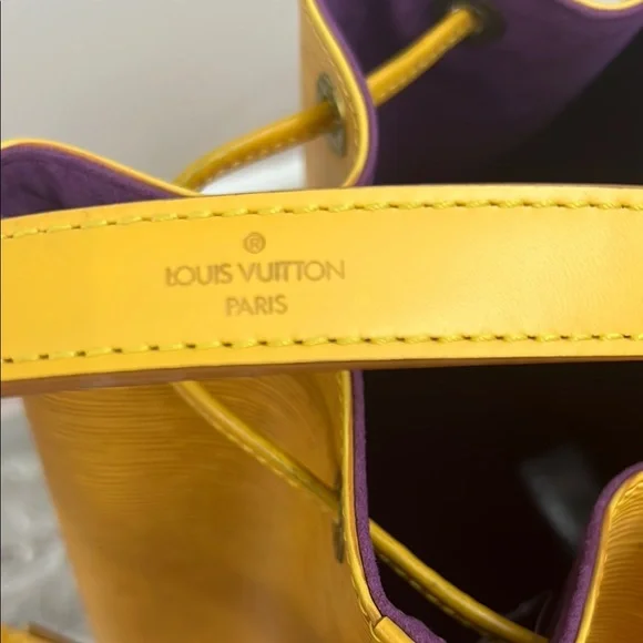 Louis Vuitton Yellow Epi Leather Bucket Shoulder Bag - Picture 3 of 16